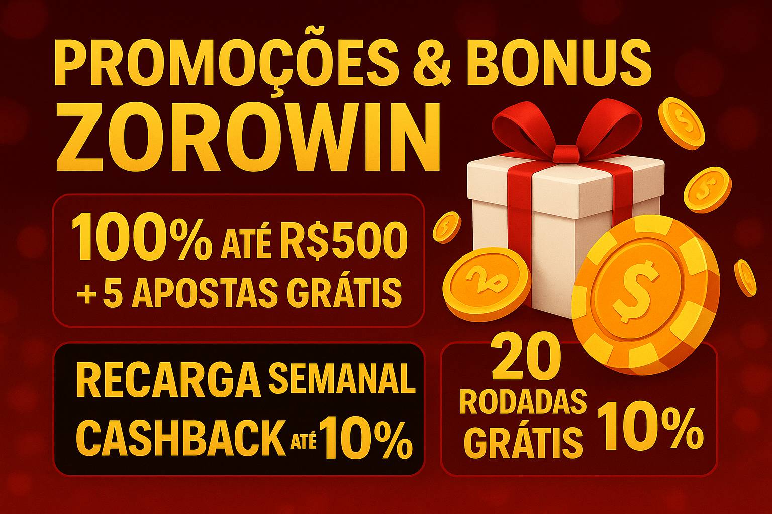 Criar uma nova Conta no plataforma ZOROWIN